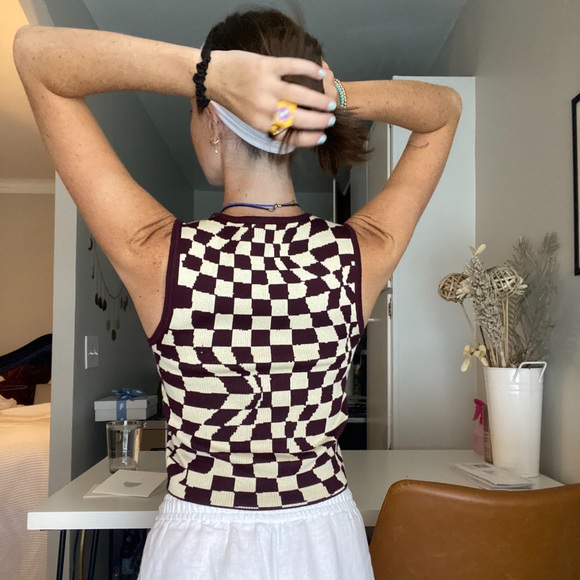 Checkered Tank Top - Picture 2 of 2